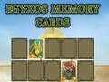 Jogo Cartões de Memória Egyxos online