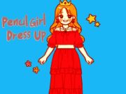 Jogo Vestir a Menina Lápis online