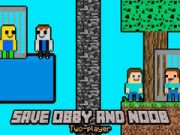 Jogo Salve Obby e Noob Dois Jogadores online