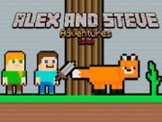 Jogo As Aventuras de Alex e Steve: Salvamentos online