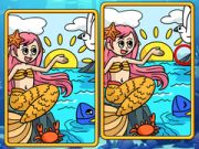 Jogo Sereias Encontre as Diferenças online