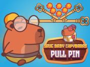 Jogo Salve os filhotes de capivara Pull Pin online
