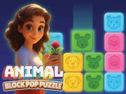 Jogo Quebra -cabeça pop de bloco de animais online