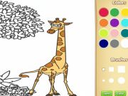 Jogo Livro para colorir de animais da selva para crianças online
