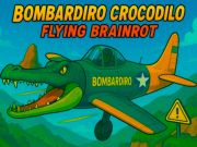 Jogo Bombardiro Crocodilo voando Brainrot online
