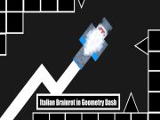 Jogo Italiano Brainrot em traço de geometria online