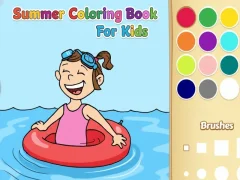 Jogo Livro para colorir de verão para crianças online Jogo Livro para colorir de verão para crianças online