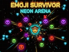 Jogo Sobrevivente Emoji — Arena Neon online