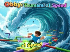 Jogo Obby: Tsunami +1 velocidade online