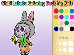 Jogo Livro de colorir Chibi Labubu para crianças online