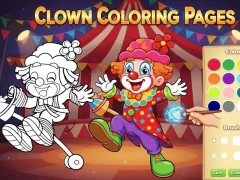Jogo Desenhos para colorir de palhaços online