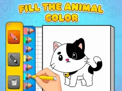 Jogo Preencha a cor animal online