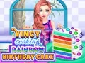 Jogo Vincy Cozinhando Bolo Arco-Íris de Aniversário online