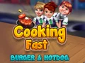Jogo Cozinhando Rápido: Hambúrguer e Cachorro-Quente online Jogo Cozinhando Rápido: Hambúrguer e Cachorro-Quente online
