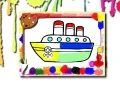 Jogo Livro de Colorir Barcos online