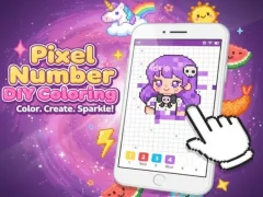 Jogo Coloração DIY com número de pixel online
