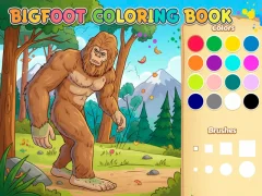Jogo Livro para colorir Pé Grande online