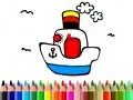 Jogo De Volta às Aulas: Pintura de Barcos online