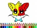 Jogo Livro de Colorir Morcego Fofo online