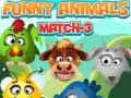 Jogo Animais Engraçados Match 3 online