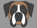 Jogo Colorindo Caras de Cães online
