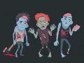 Jogo Colorindo Zumbis e Esqueletos online