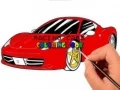 Jogo Livro de Colorir Carros de Corrida online