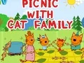 Jogo Piquenique com a família gato online