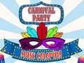 Jogo Coloração de Máscaras de Festa de Carnaval online
