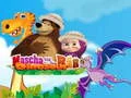 Jogo Masha e o Urso: Dinossauro online Jogo Masha e o Urso: Dinossauro online