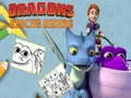 Jogo Livro de Colorir Cavaleiros do Resgate de Dragões online