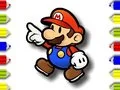 Jogo De Volta À Escola: Pintura do Mario online