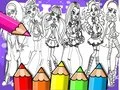 Jogo Livro de Colorir Monster High online
