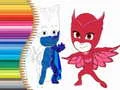 Jogo Livro de Colorir dos PJ Masks online Jogo Livro de Colorir dos PJ Masks online