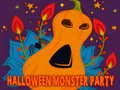 Jogo Quebra-cabeça da festa de monstros de Halloween online