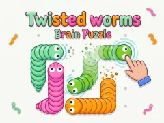 Jogo Twisted worms Brain Puzzle online