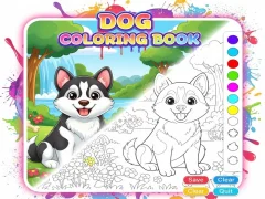 Jogo Livro para colorir de cachorro online