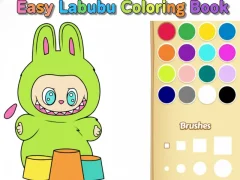 Jogo Livro para colorir fácil de Labubu online