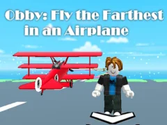 Jogo Obby: voe mais longe em um avião online
