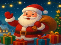 Jogo Papai Noel coletando presentes online