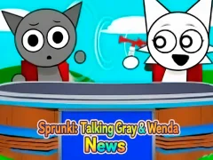 Jogo Sprunki: Talking Grey e Wenda News online