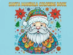 Jogo Desenhos de Santa Mandala para colorir online