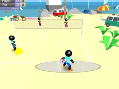 Jogo Vôlei de Stickman Beach online