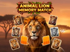 Jogo Jogo de Memória Animal Leão online