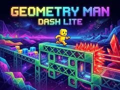 Jogo Geometry Man Dash Lite online
