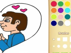 Jogo Adoro o livro para colorir para crianças online