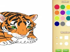 Jogo Baby Tiger Coloring Book online