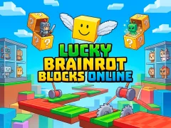 Jogo Lucky Brainrot Blocks Online online
