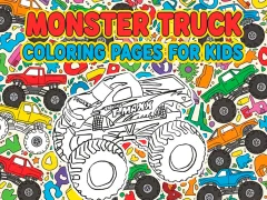 Jogo Desenhos para colorir de Monster Truck para crianças online