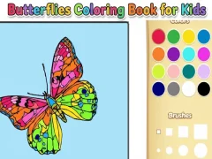 Jogo Livro para colorir de borboletas para crianças online Jogo Livro para colorir de borboletas para crianças online